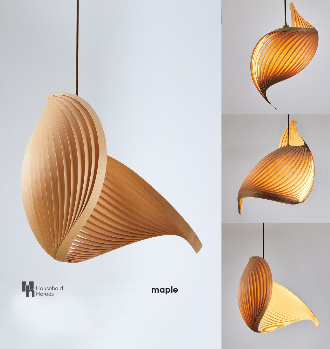 Pendant lamp wing maple