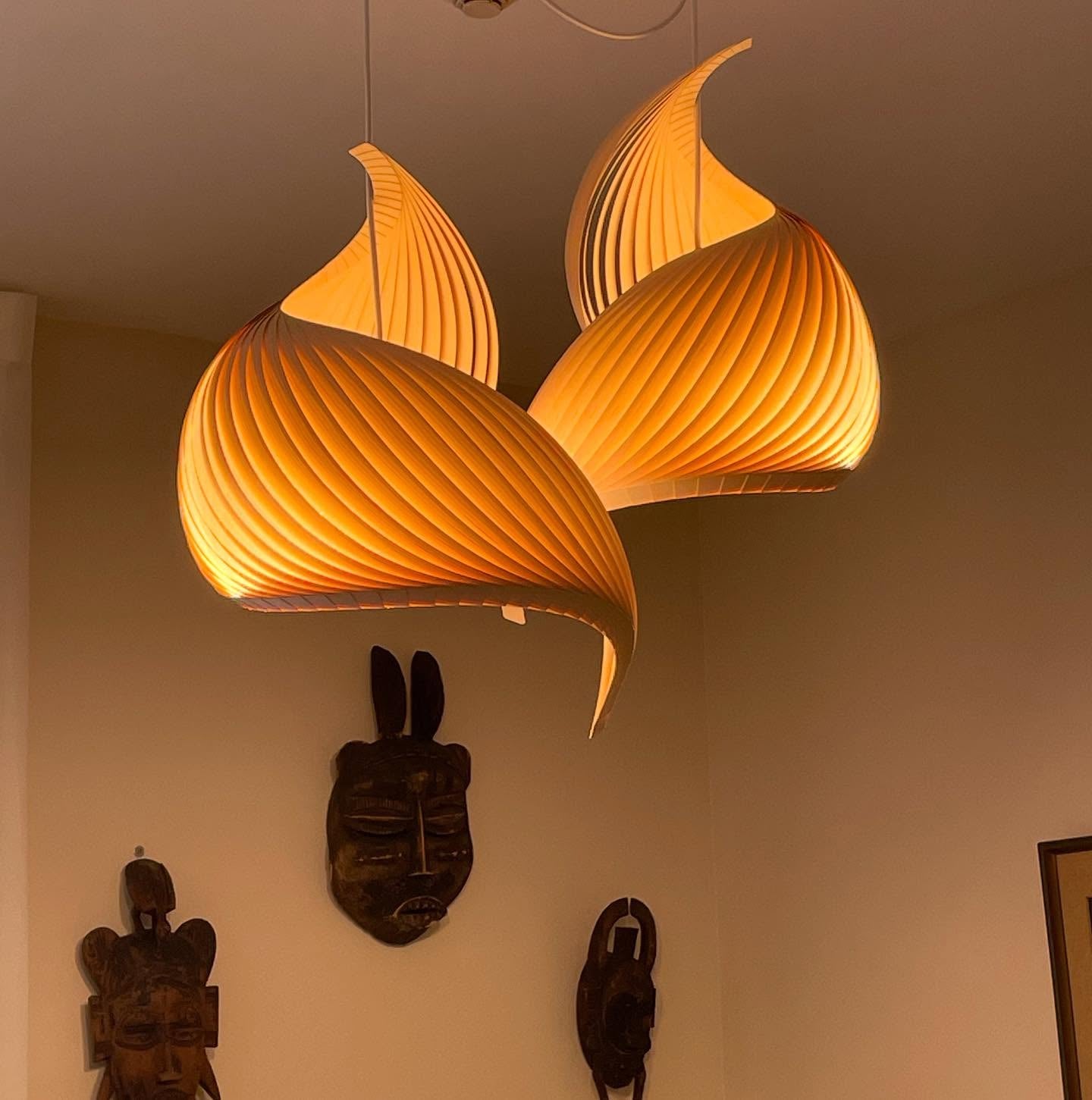 Pendant lamp wing maple