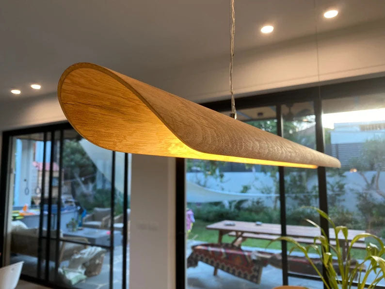 Pendant lamp canoe oak