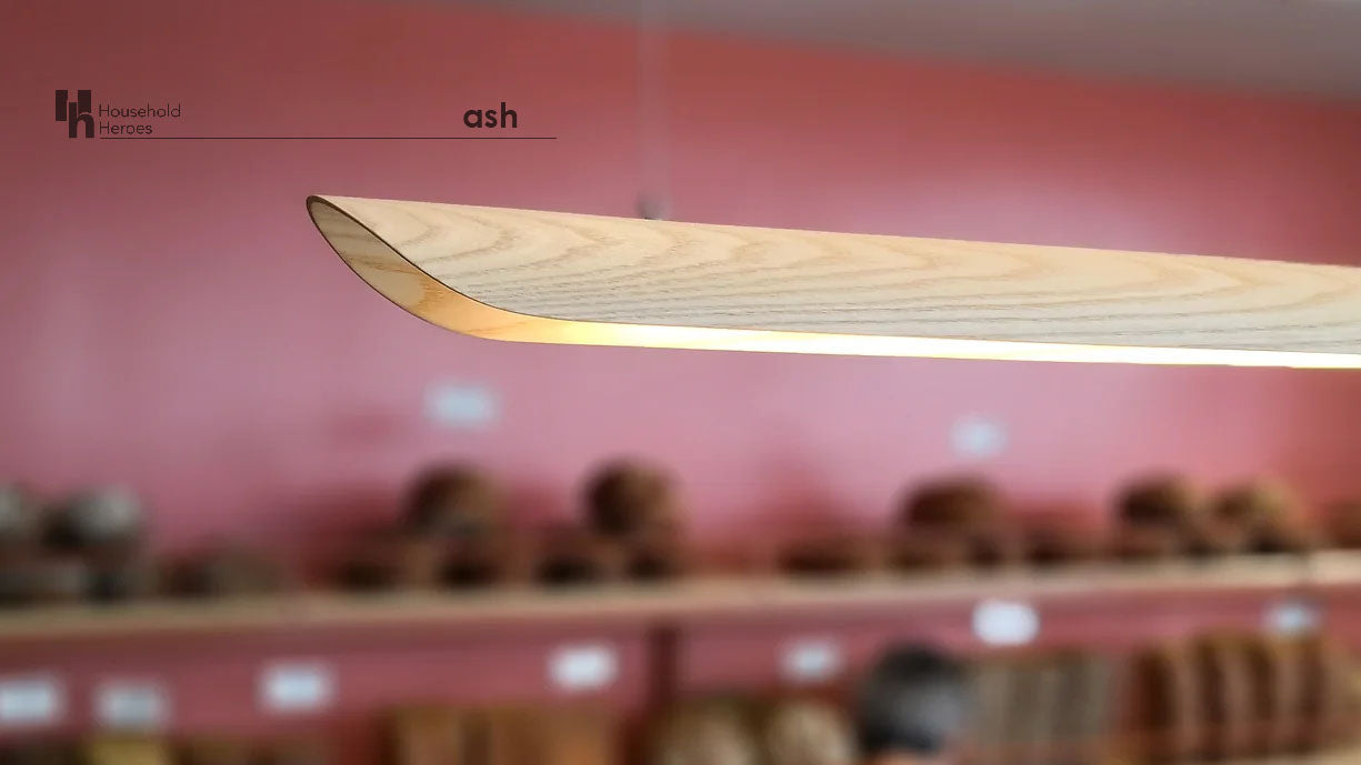 Pendant lamp canoe ash