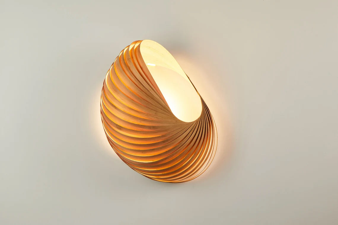 Wall lamp shell bamboo