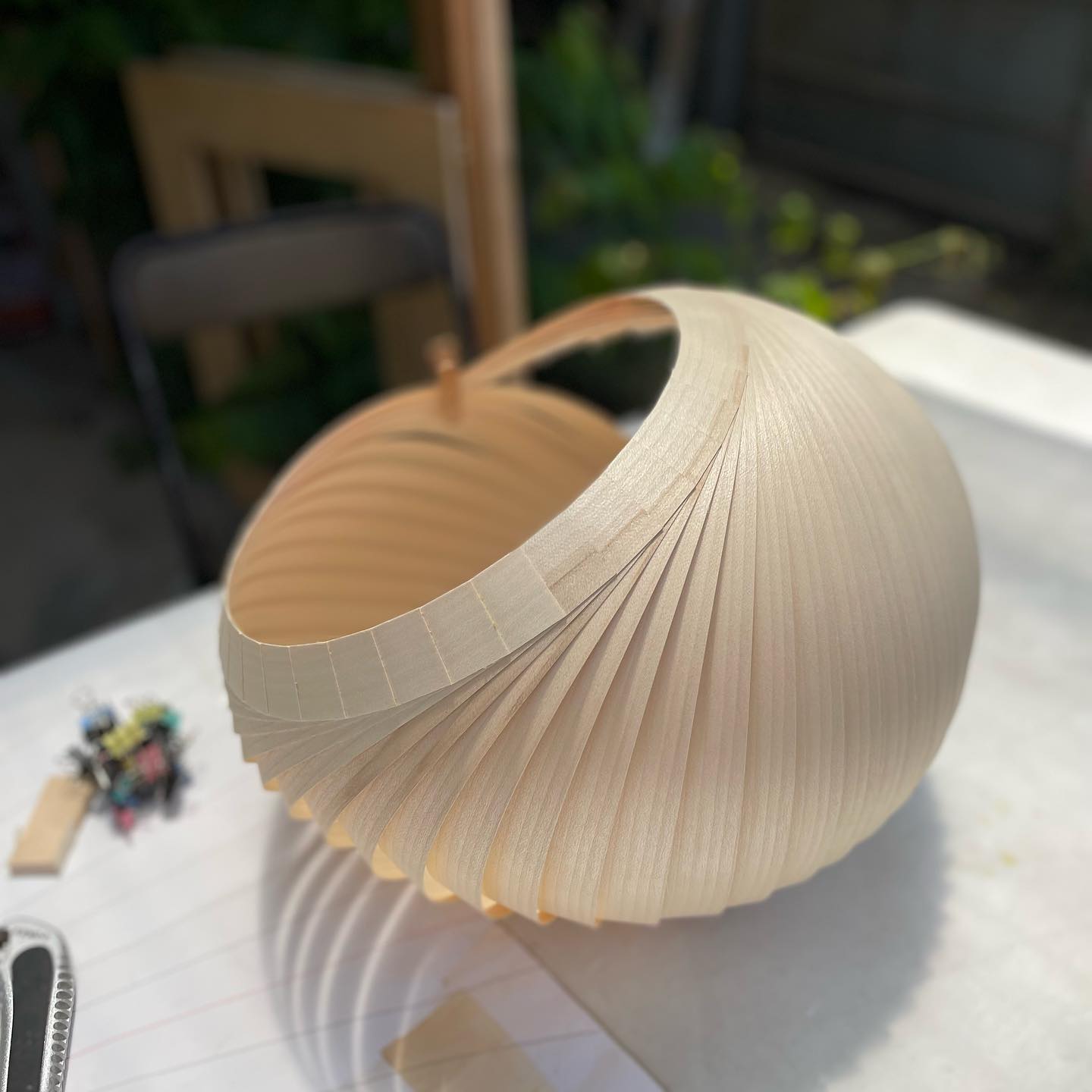 Wall lamp shell maple