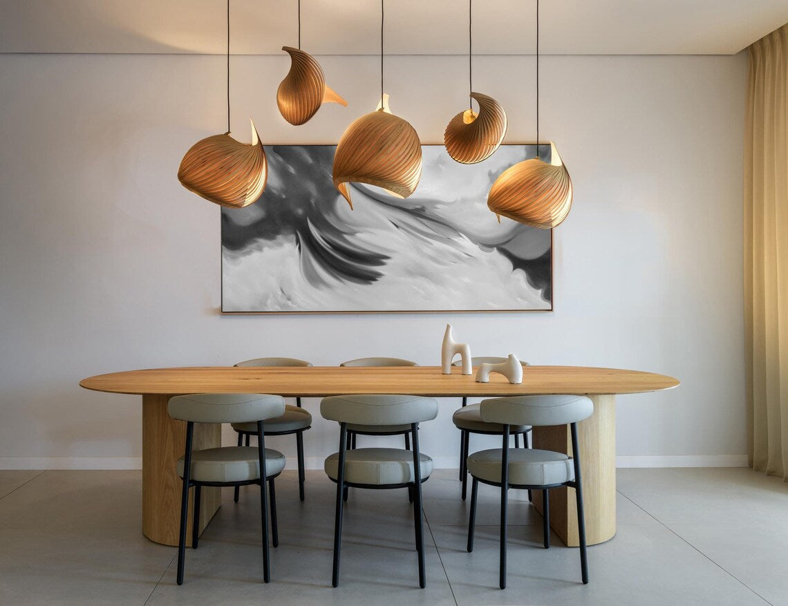Pendant lamp wing bamboo