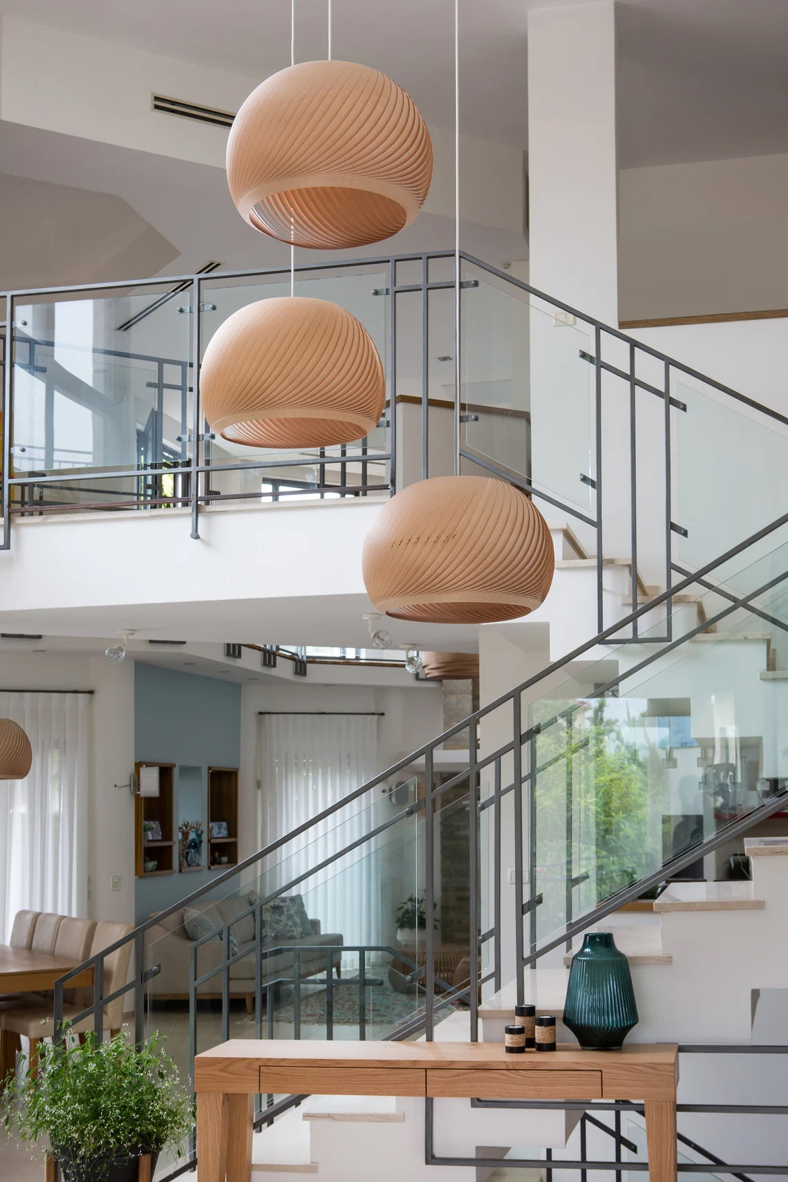 Pendant lamp wind maple