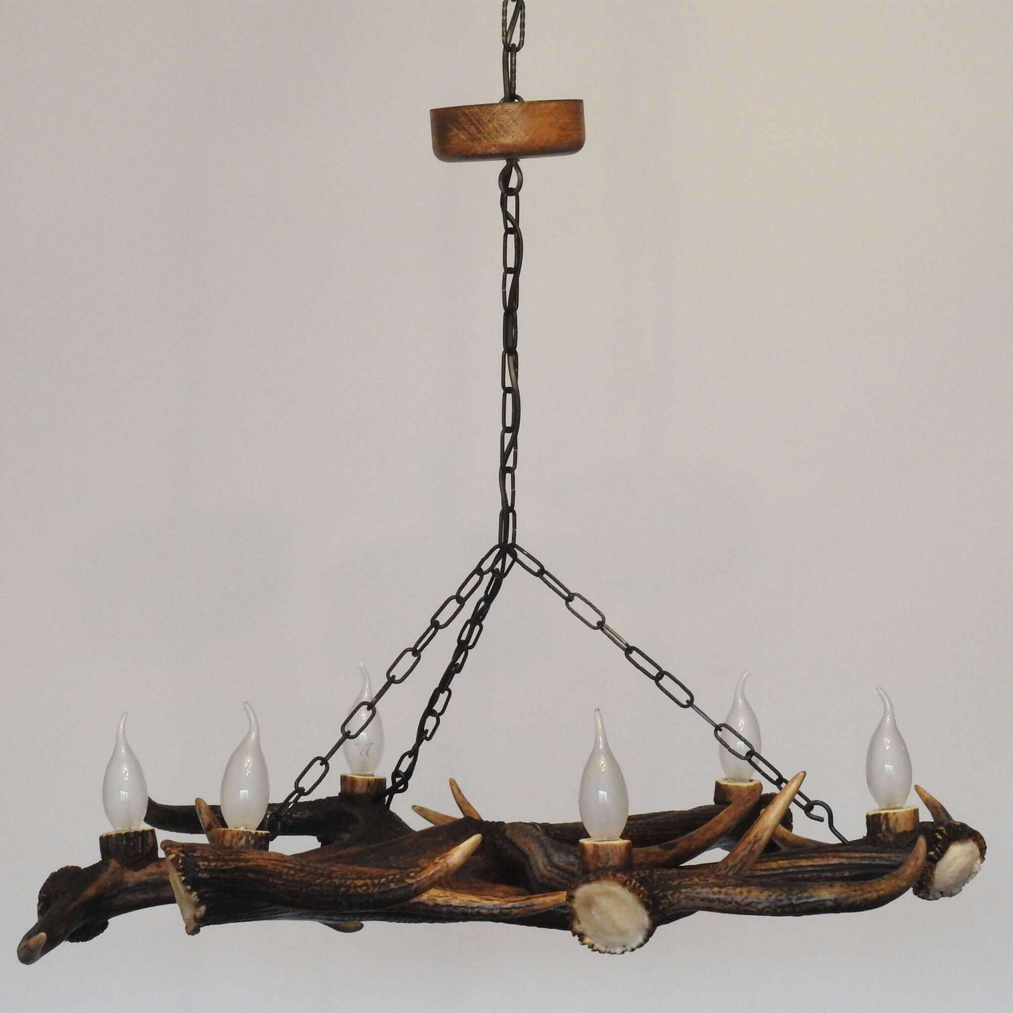 Star antler chandelier