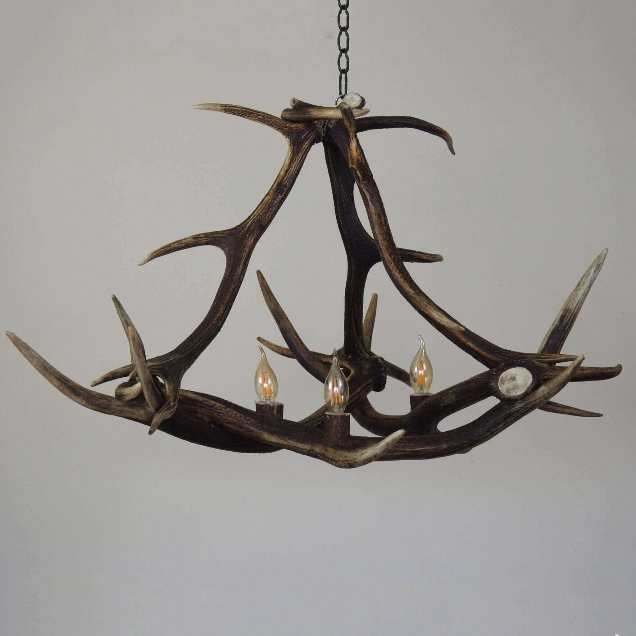 Modern deer antler triangle chandelier