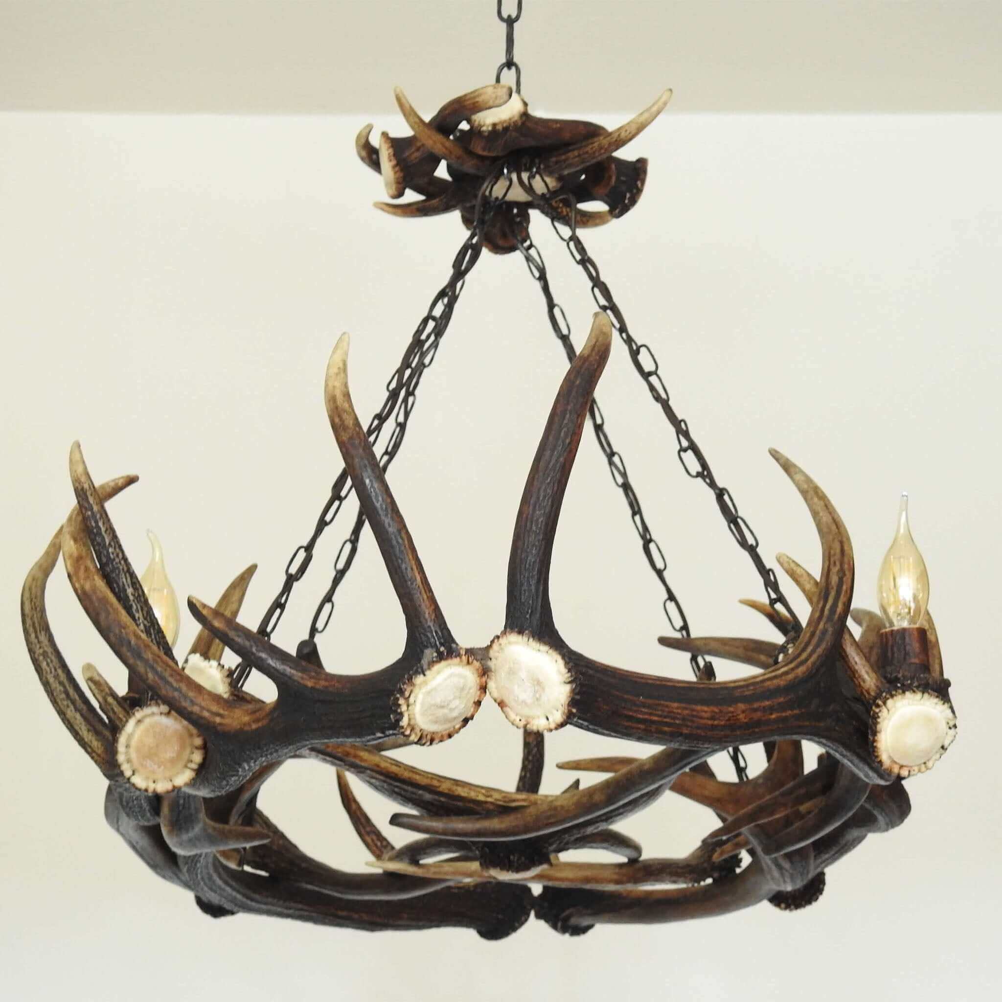 Ellipse antler chandelier
