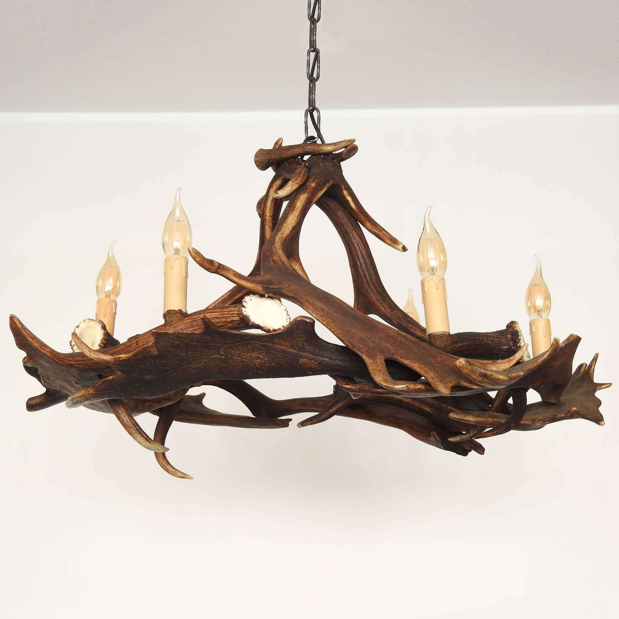 Fallow deer antler chandelier
