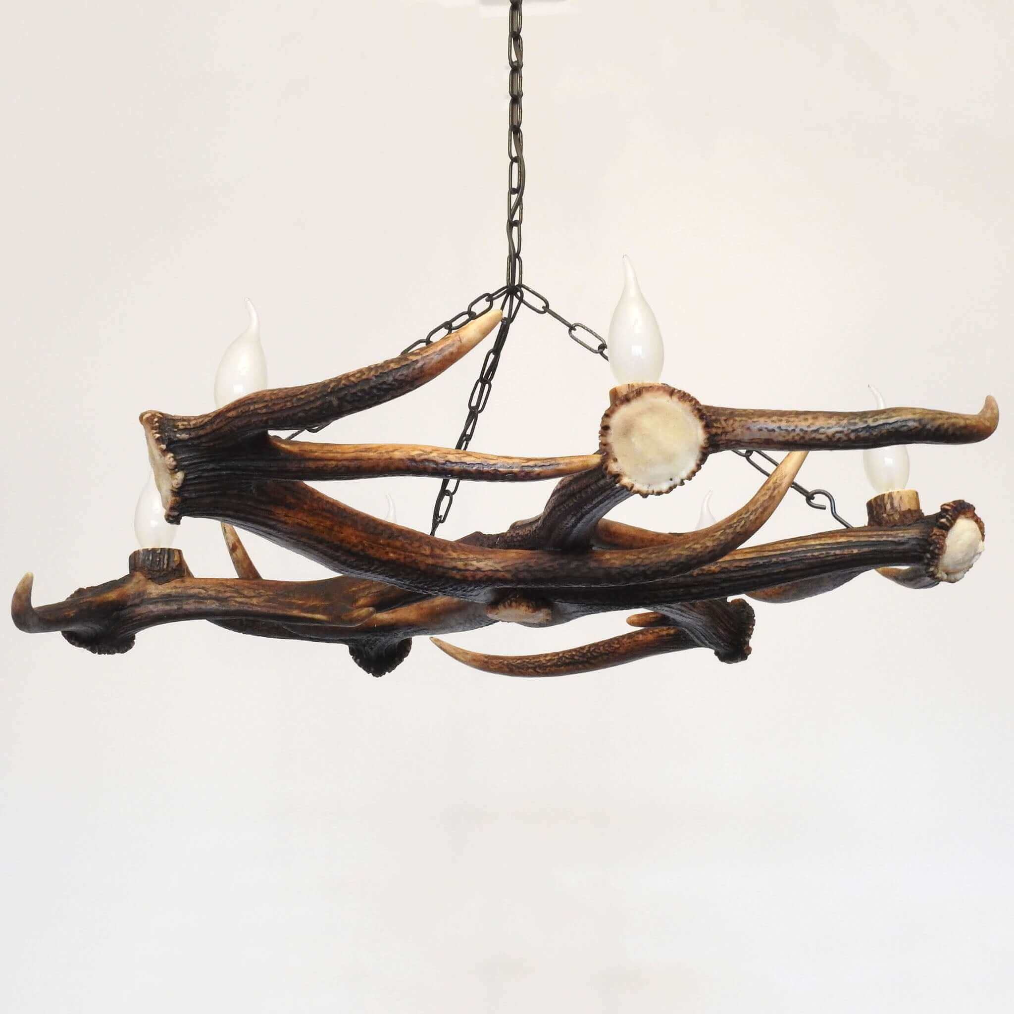 Star antler chandelier