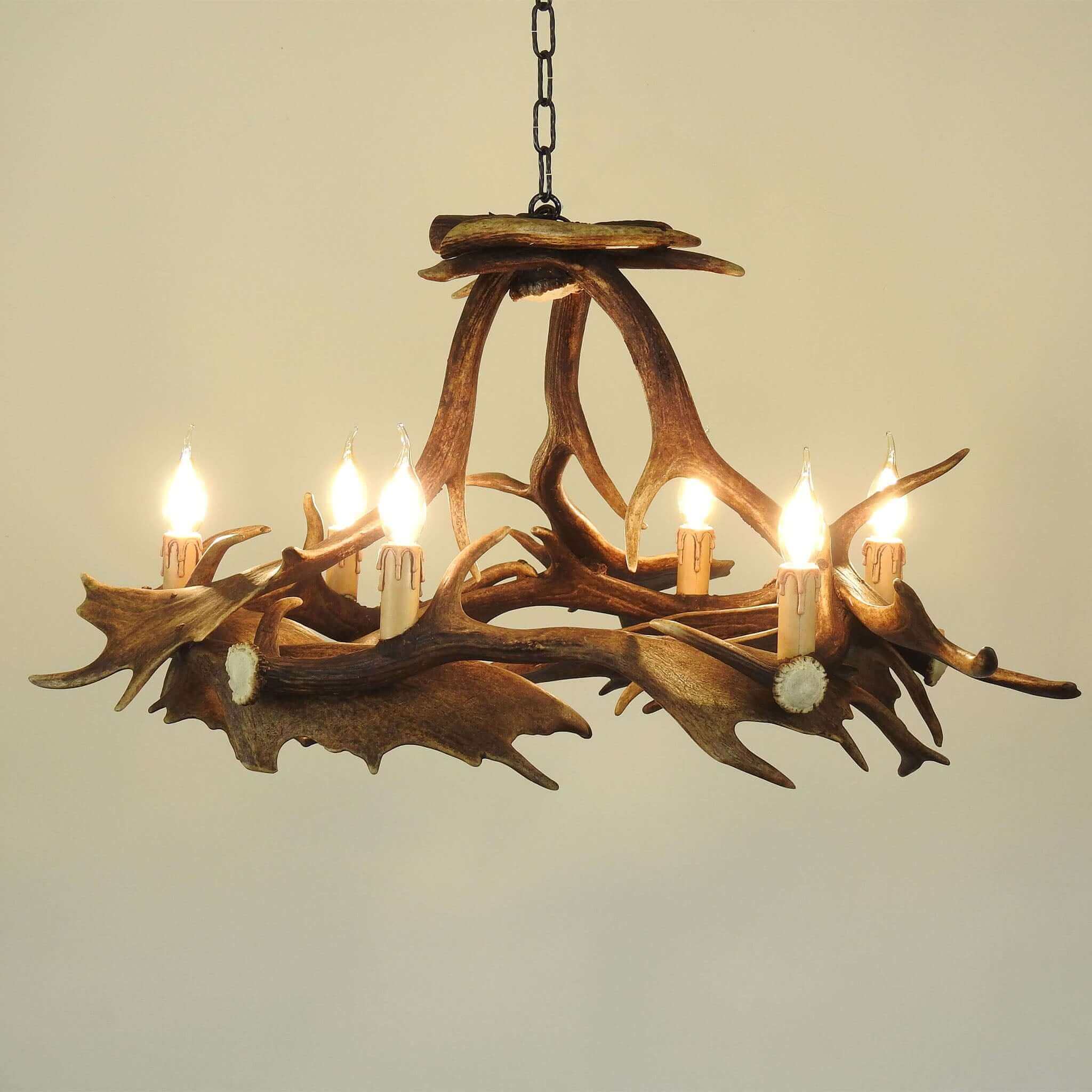 Real modern antler chandelier