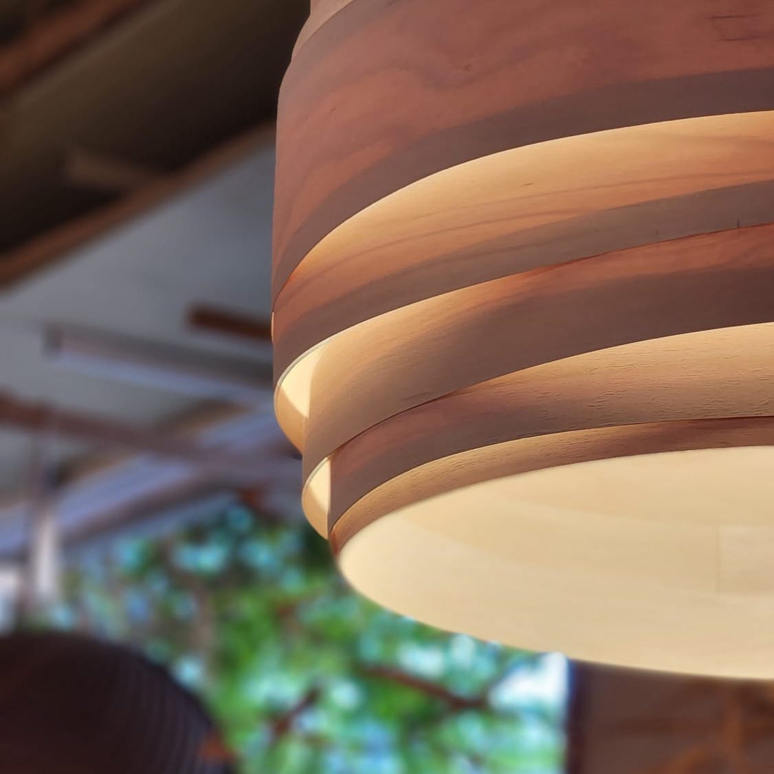 Pendant lamp light cloud maple