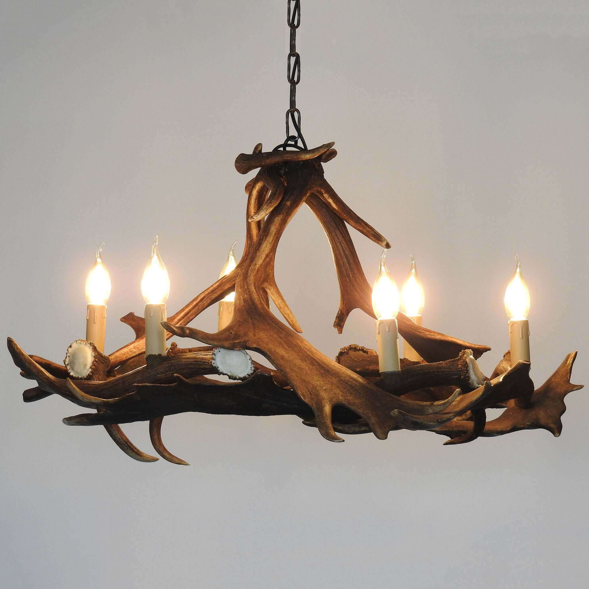 Fallow deer antler chandelier