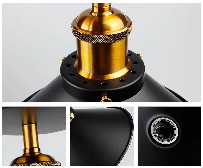 Retro industrial iron ceiling light