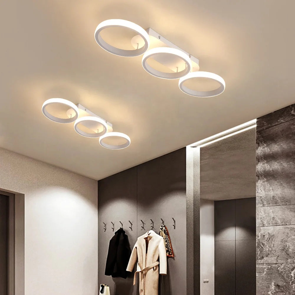 Trio loop ceiling light – modern LED ring fixture