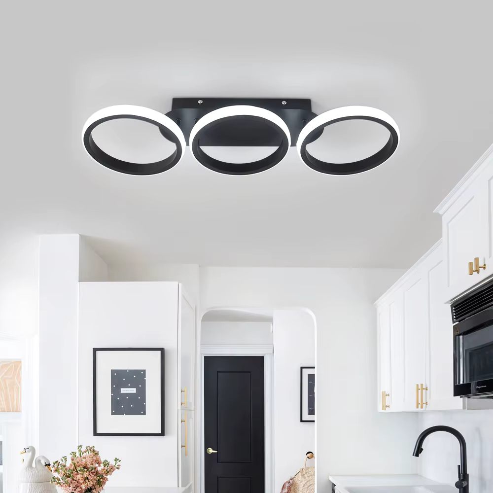 Three circle ceiling light
