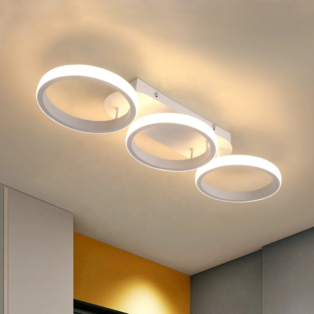 Trio loop ceiling light – modern LED ring fixture