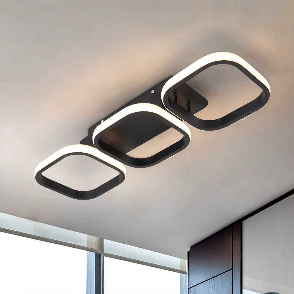 Three ring ceiling light
