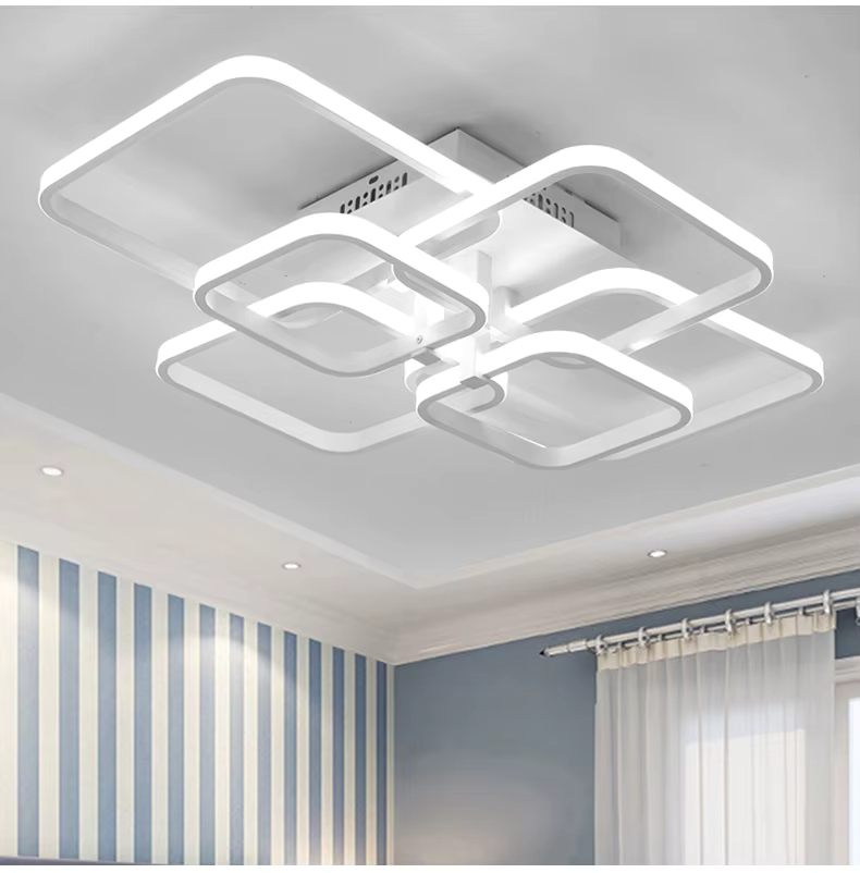 Minimalist square smart LED ceiling light