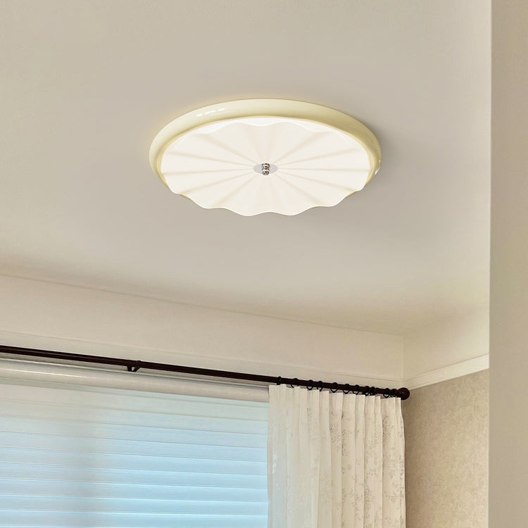 Scandinavian round ceiling light modern acrylic LED chandelier with dimmable design