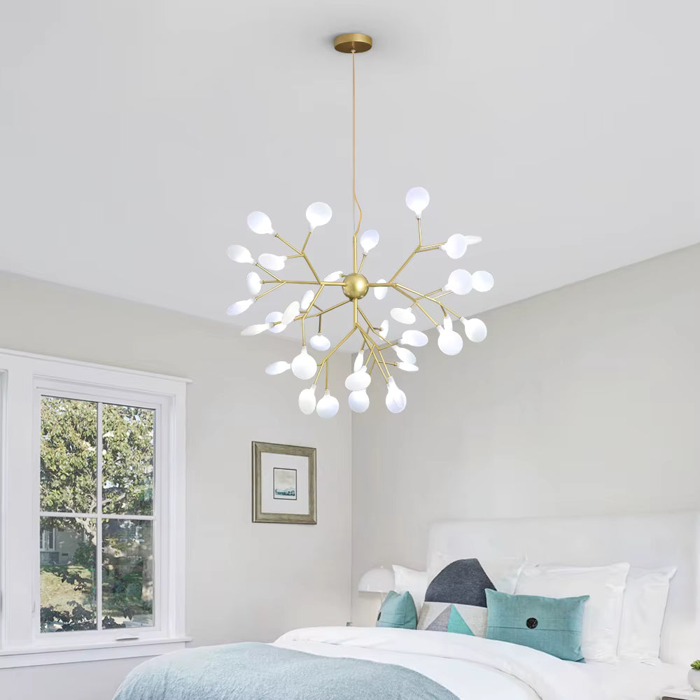 Nordic firefly acrylic chandelier for living rooms