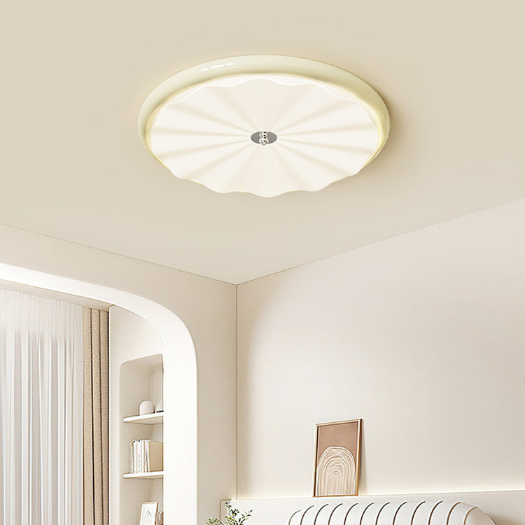 Scandinavian round ceiling light modern acrylic LED chandelier with dimmable design