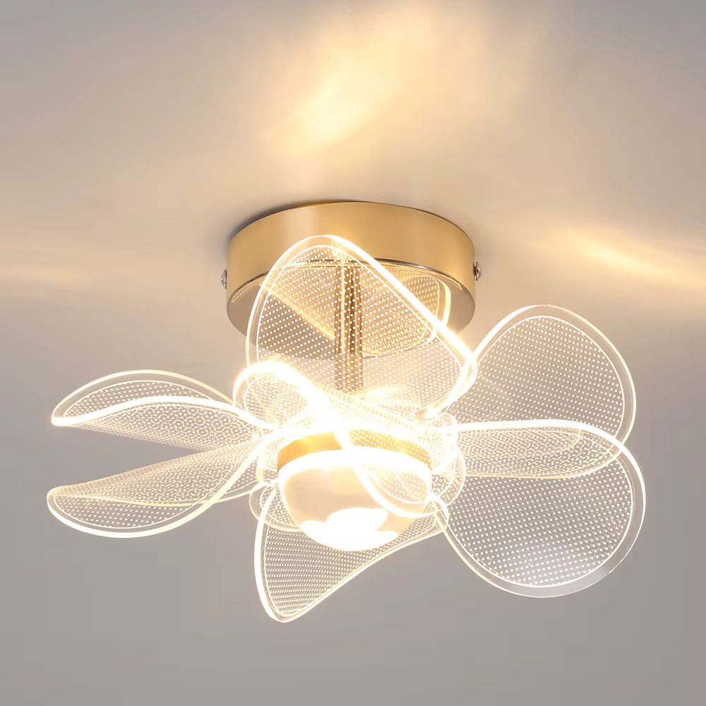 Flower acrylic ceiling light