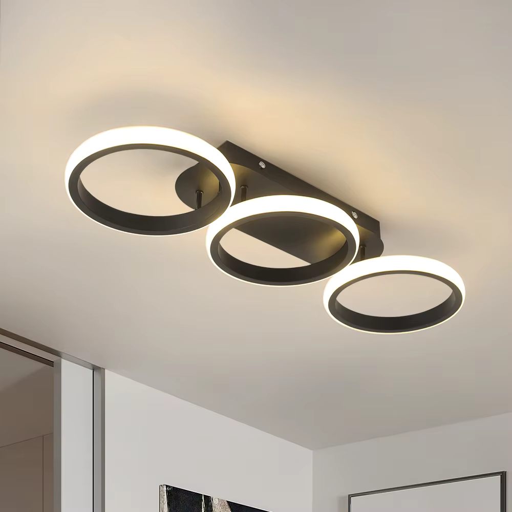 Three circle ceiling light