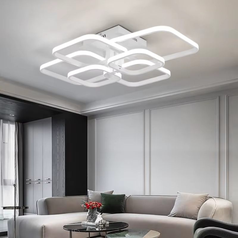Minimalist square smart LED ceiling light