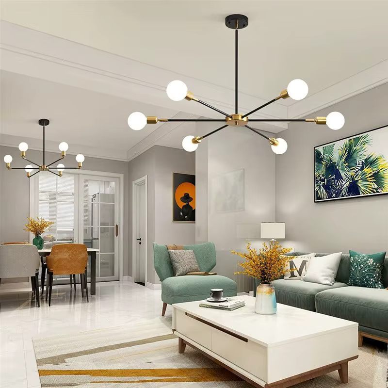 Black & gold modern chandelier