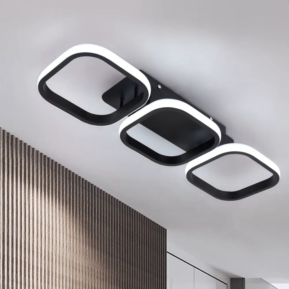 Three ring ceiling light