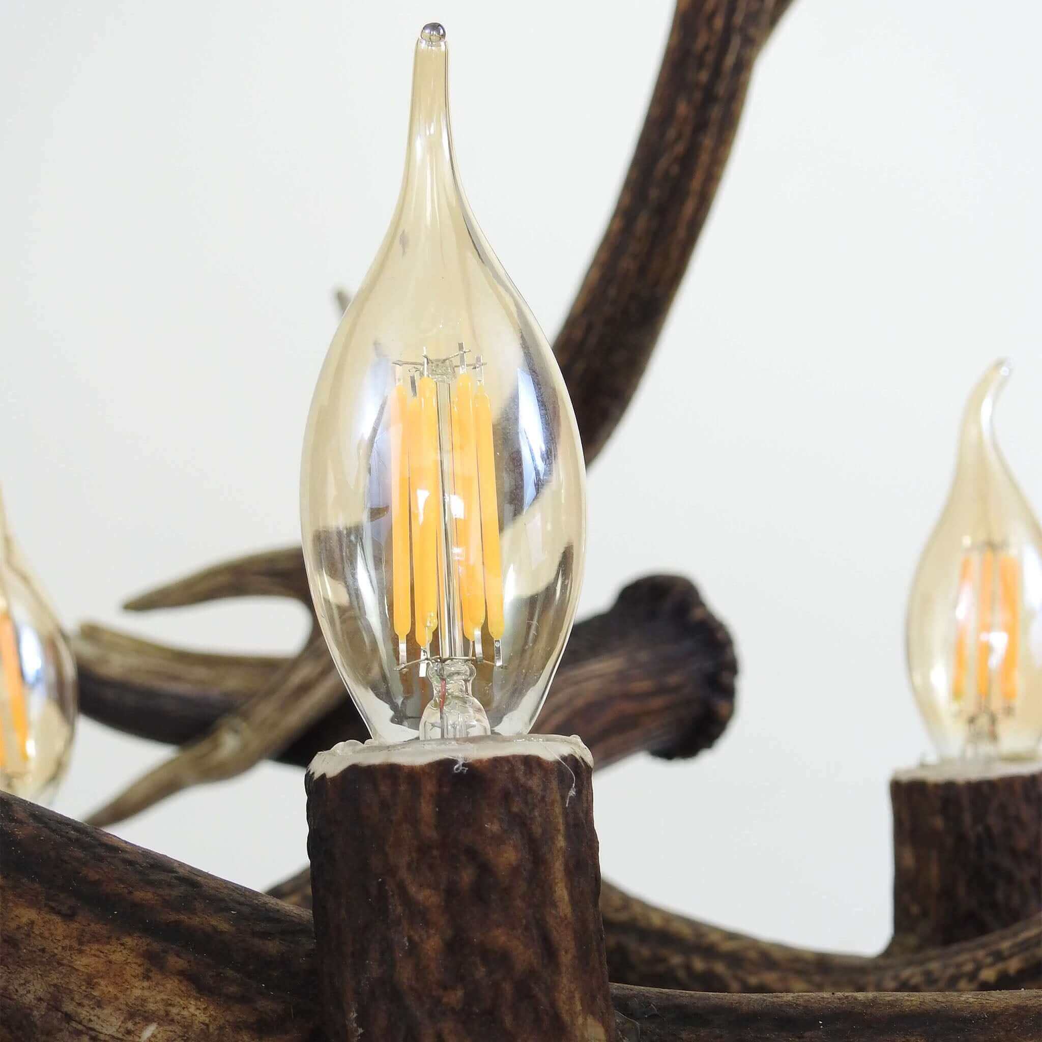 Modern deer antler triangle chandelier