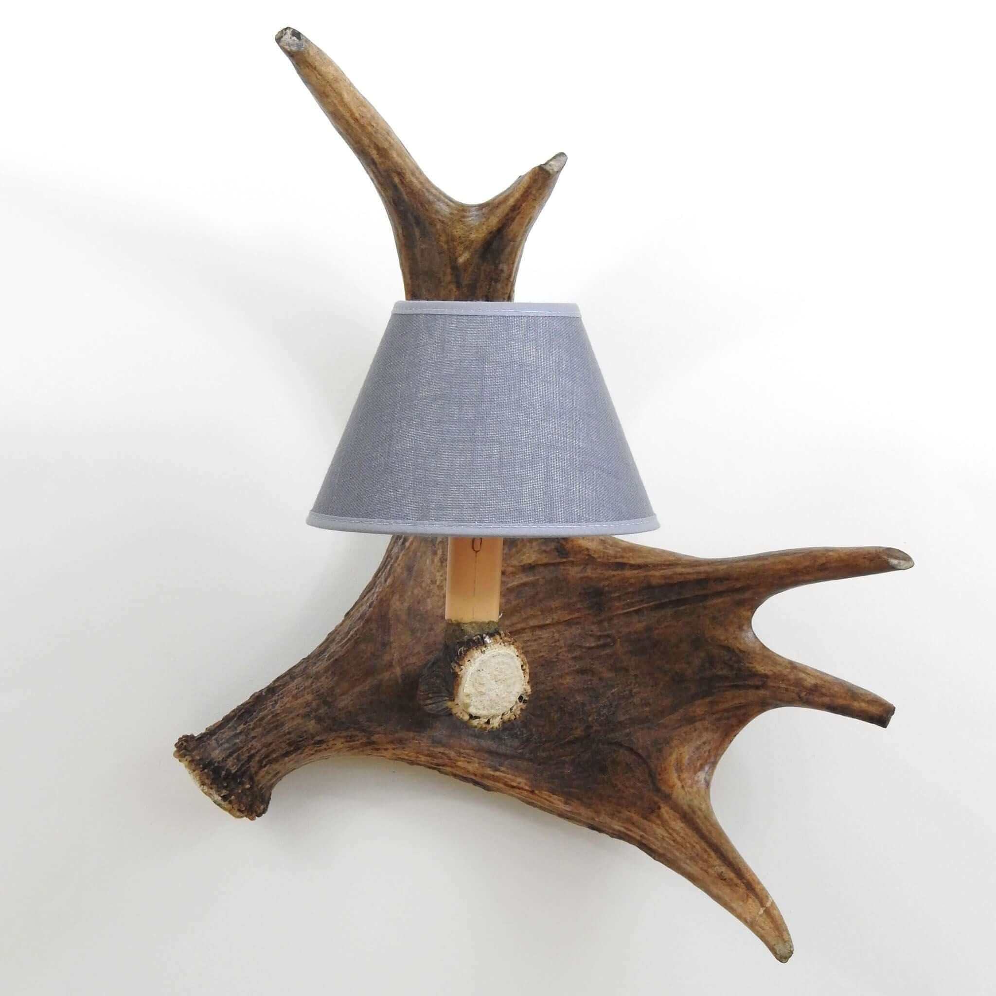 Single moose sconce with shade
