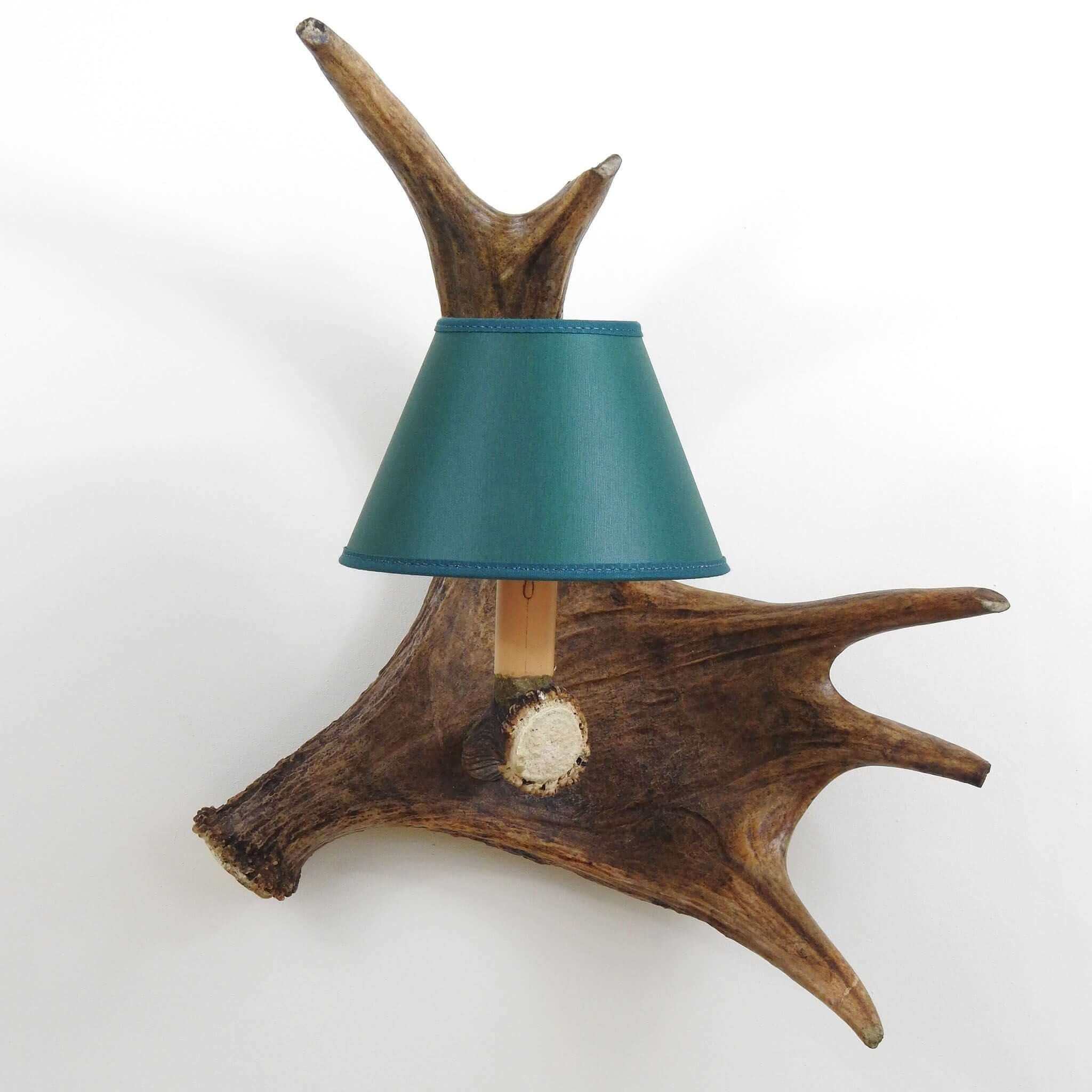 Single moose sconce with shade