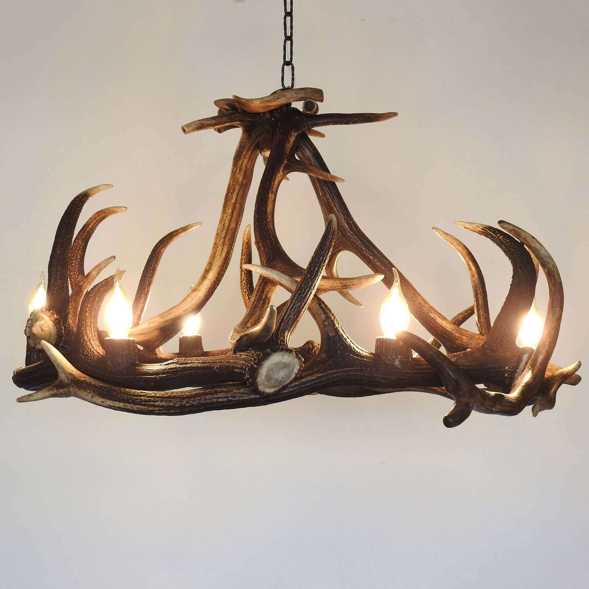 Real large deer antler chandelier