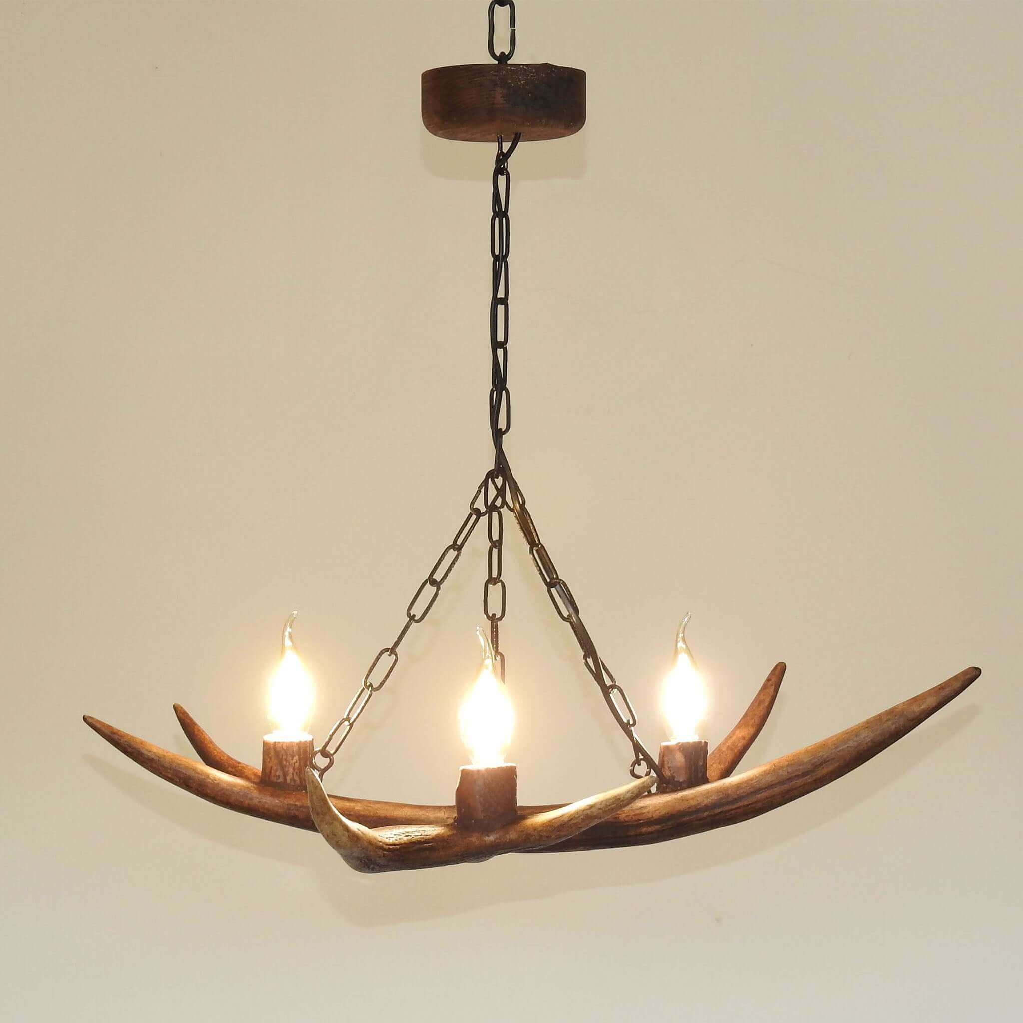 Real small antler chandelier