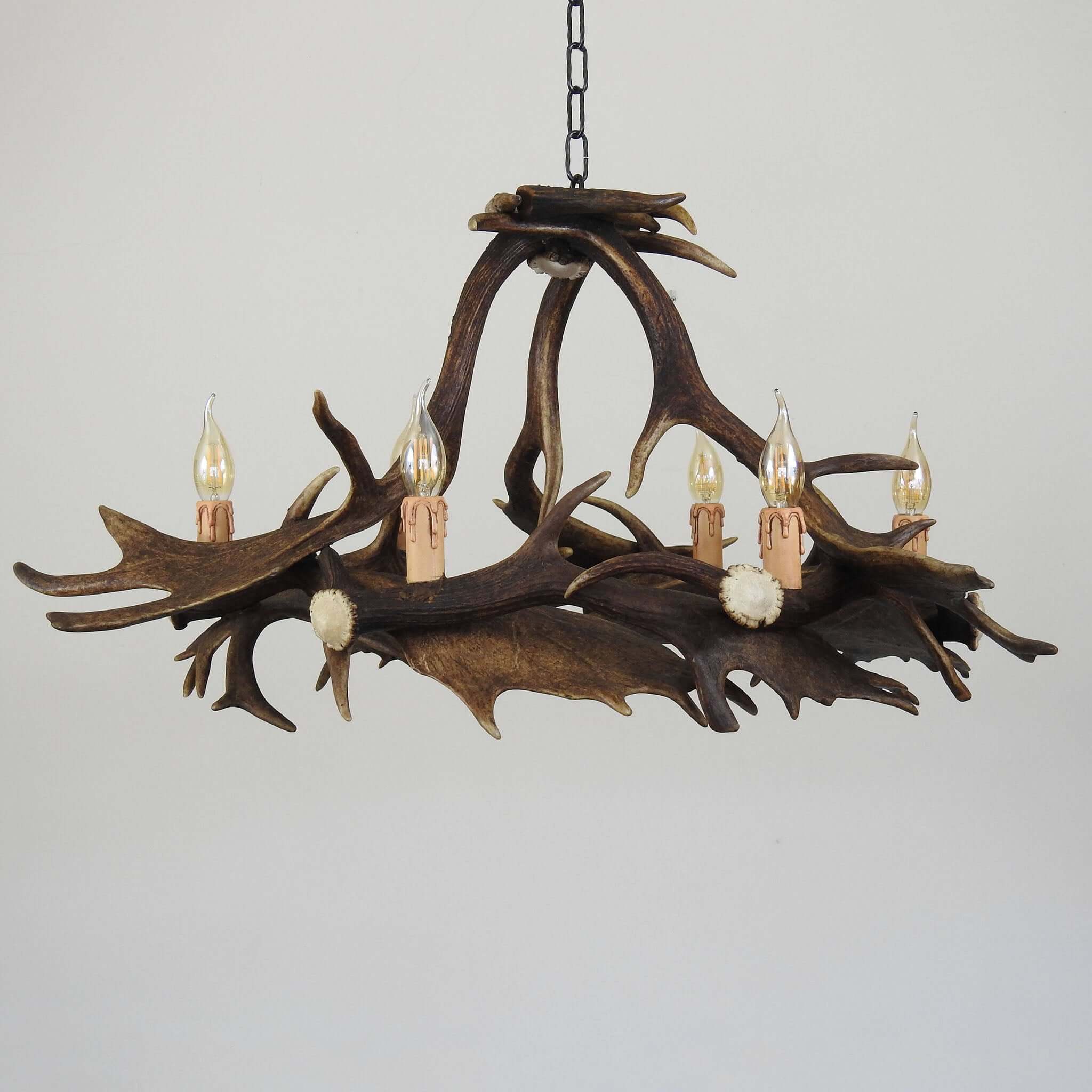 Real modern antler chandelier