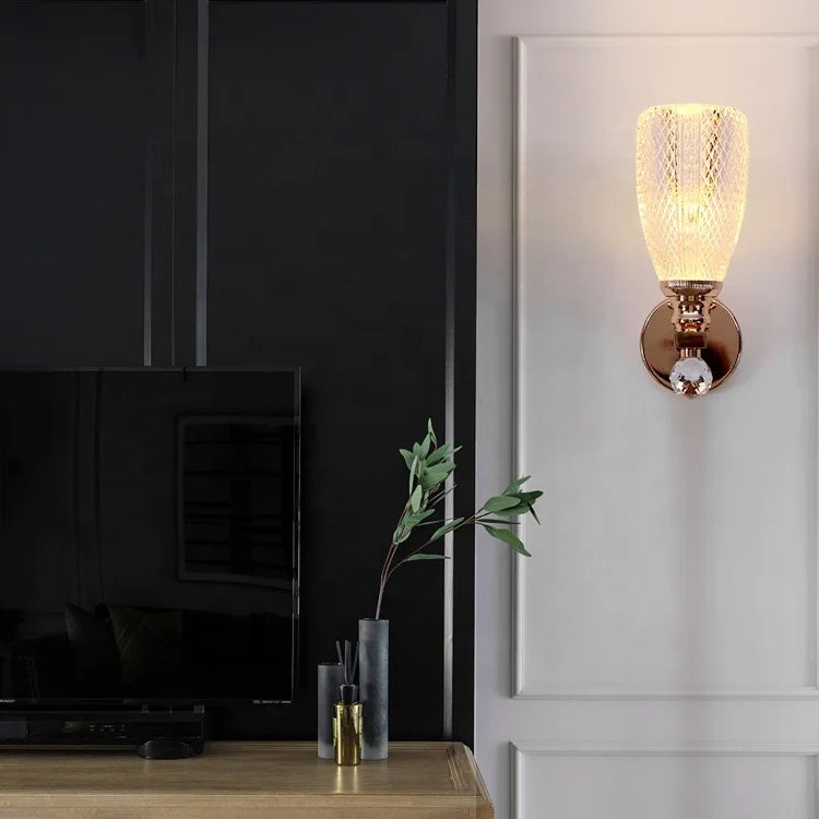 French gold wall light