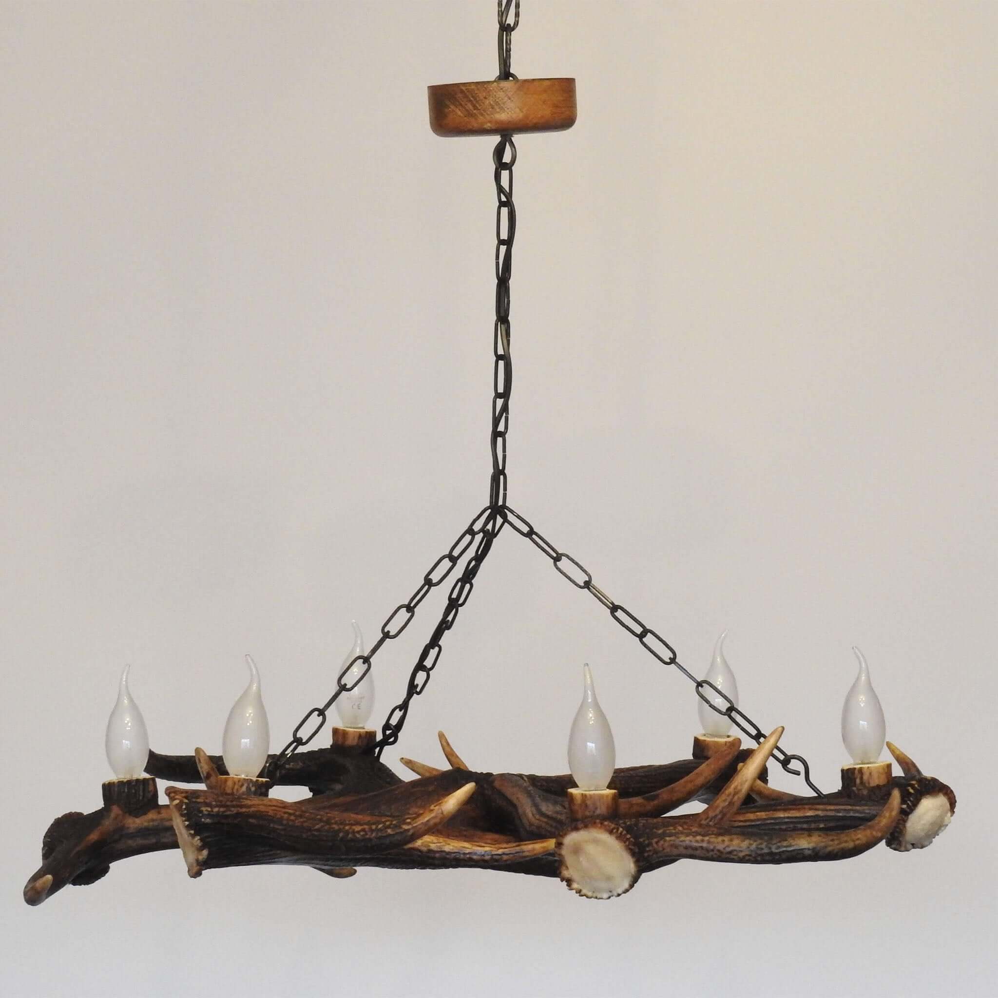 Star antler chandelier