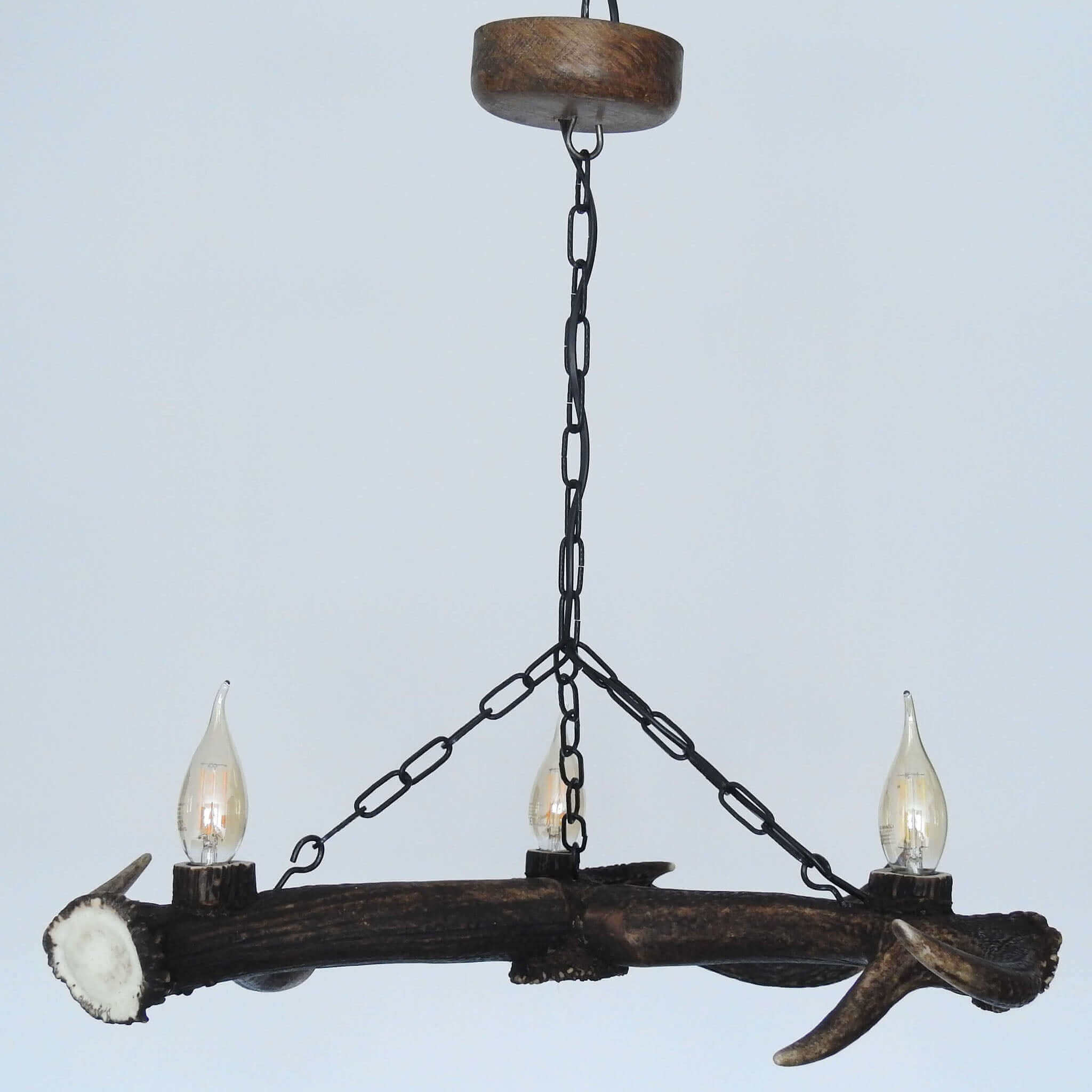 Real small antler chandelier on chain