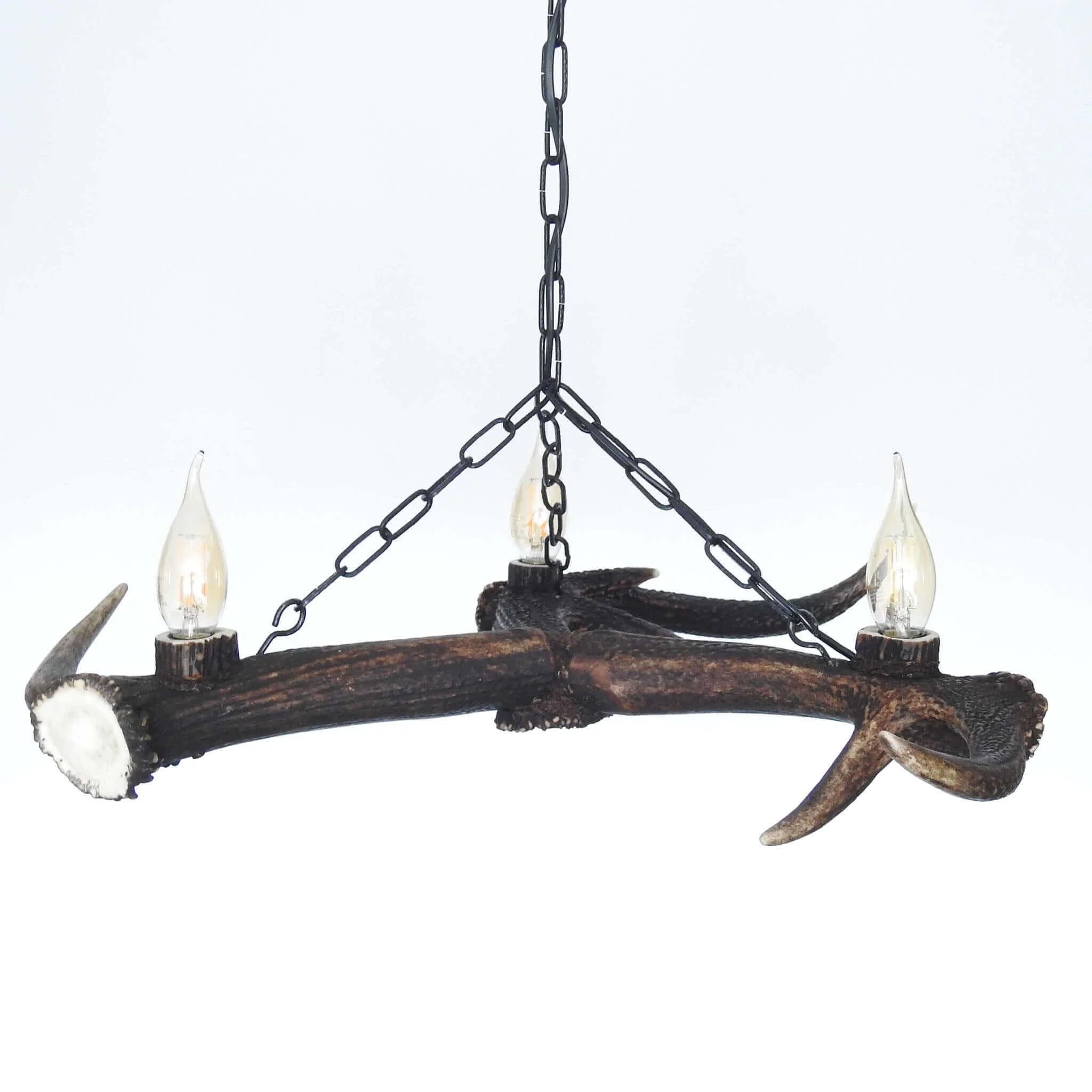Real small antler chandelier on chain