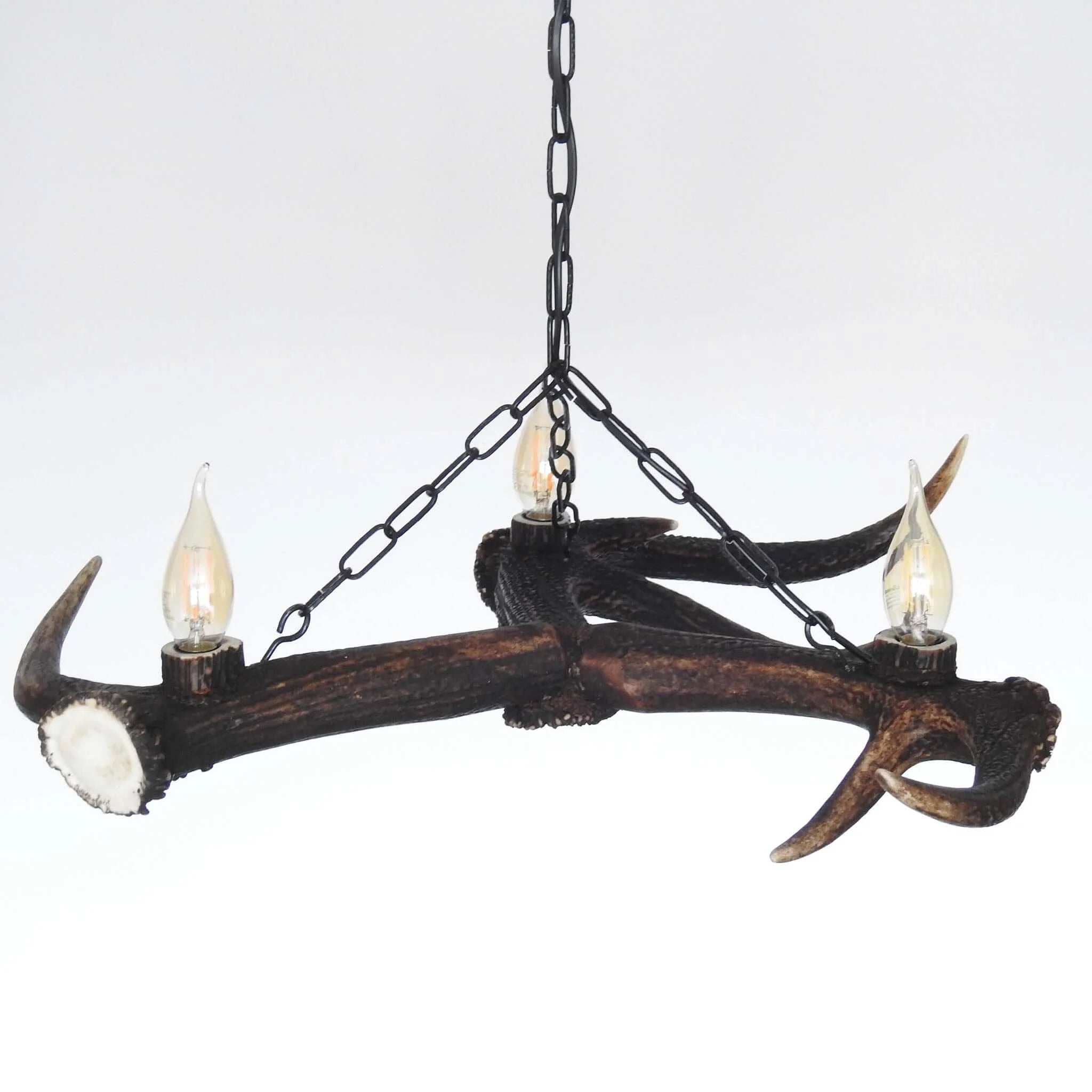 Real small antler chandelier on chain