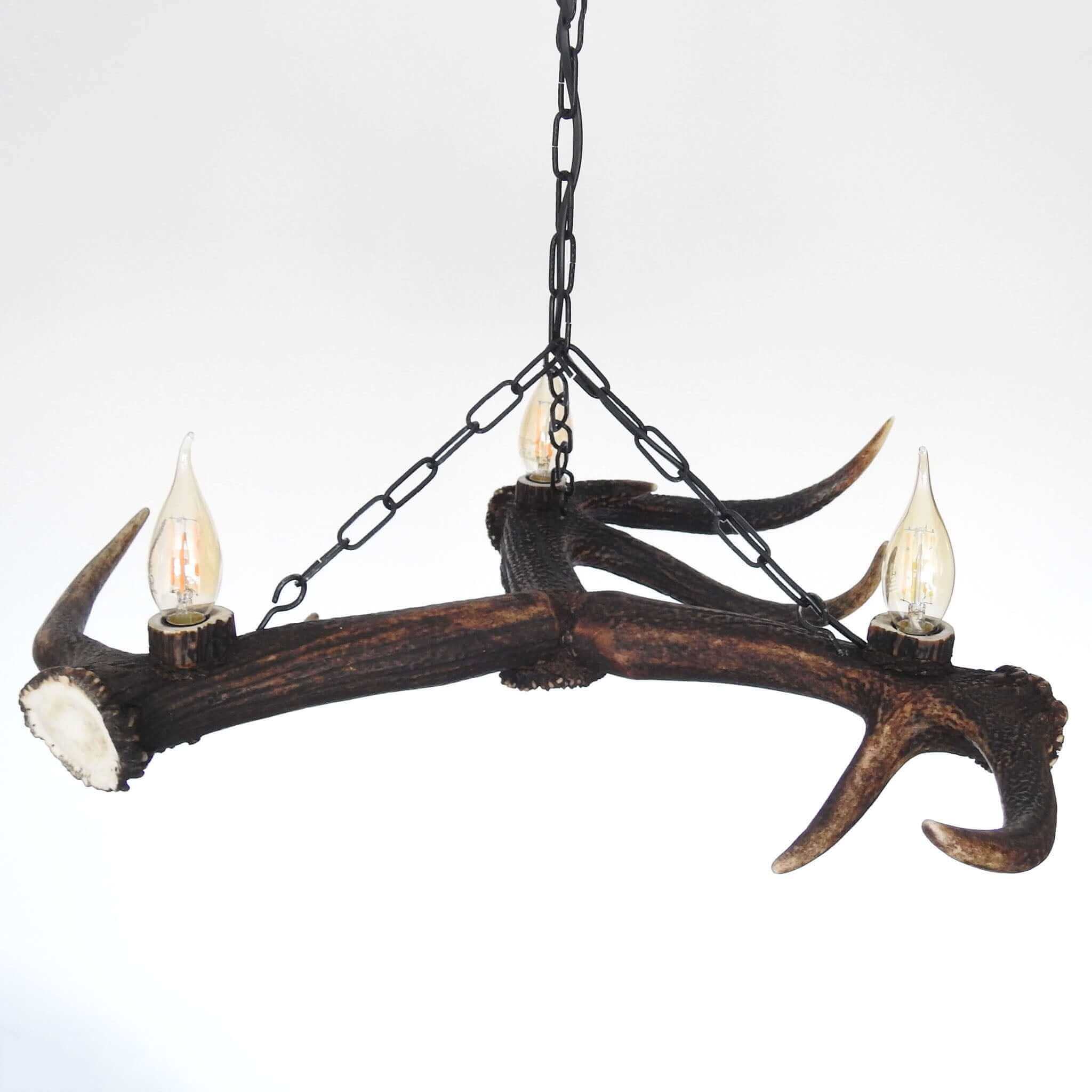Real small antler chandelier on chain