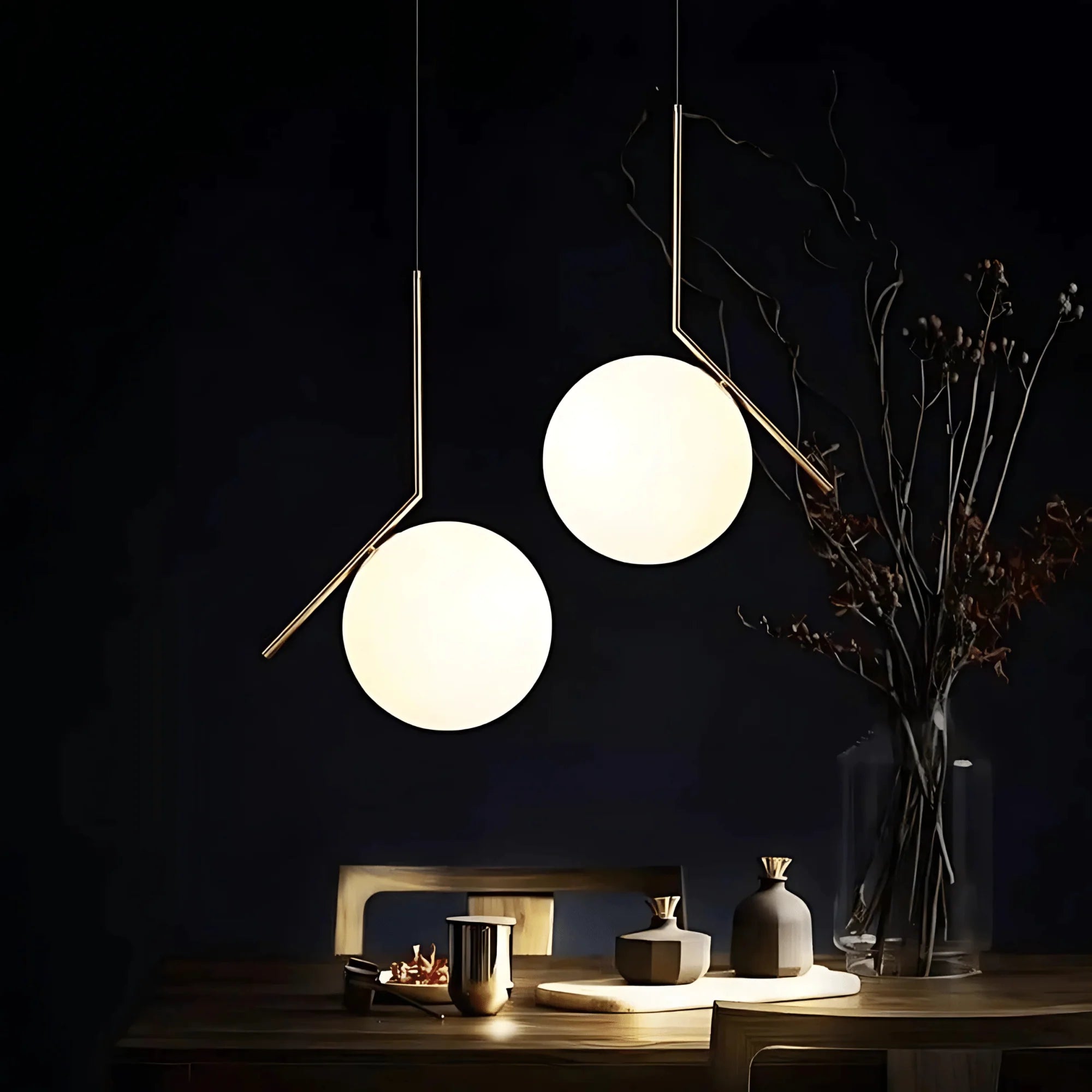 Lotus pendant light