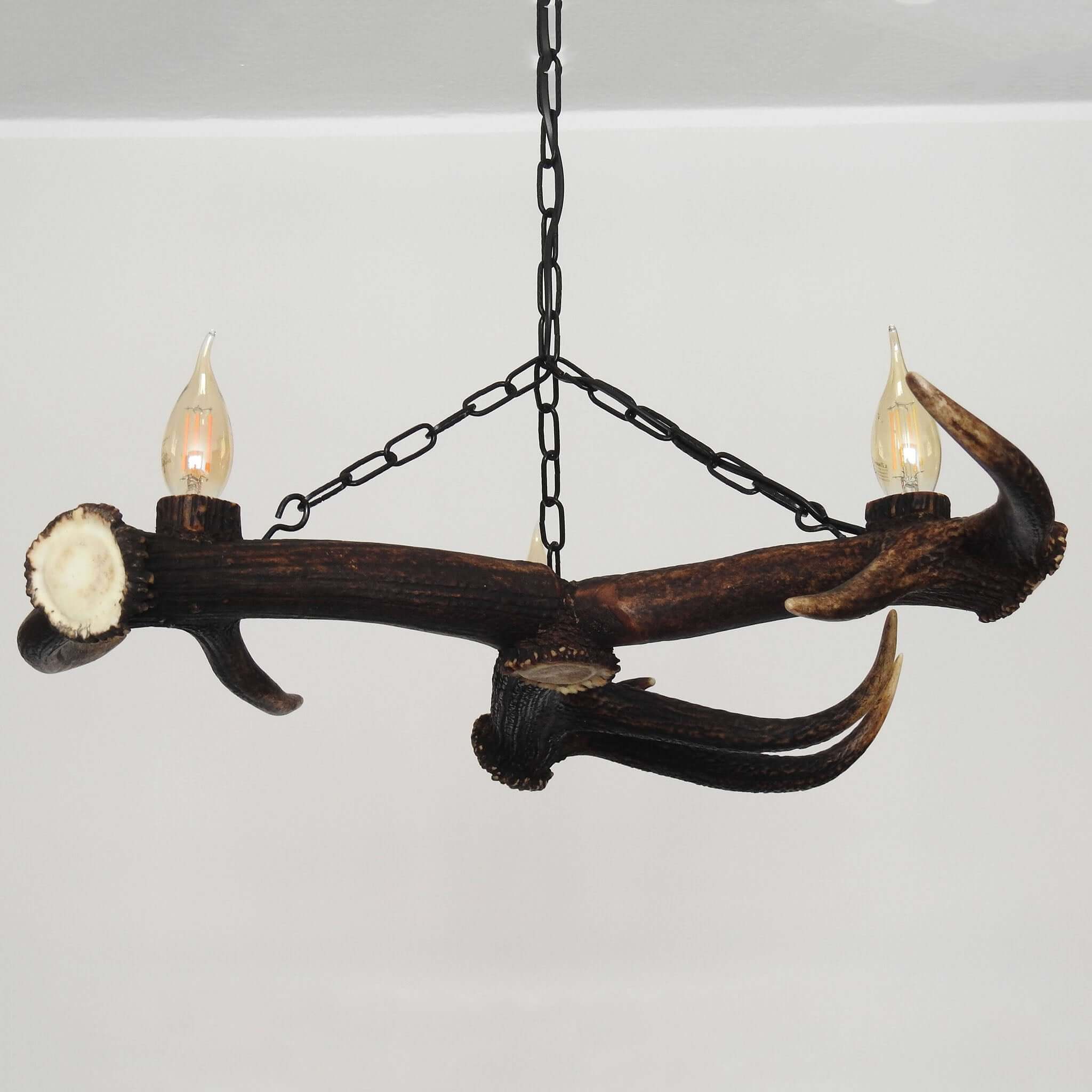Real small antler chandelier on chain