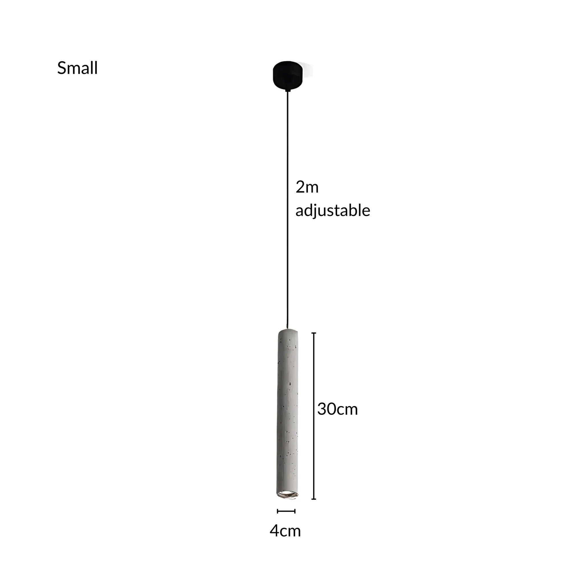 Screed concrete pendant light