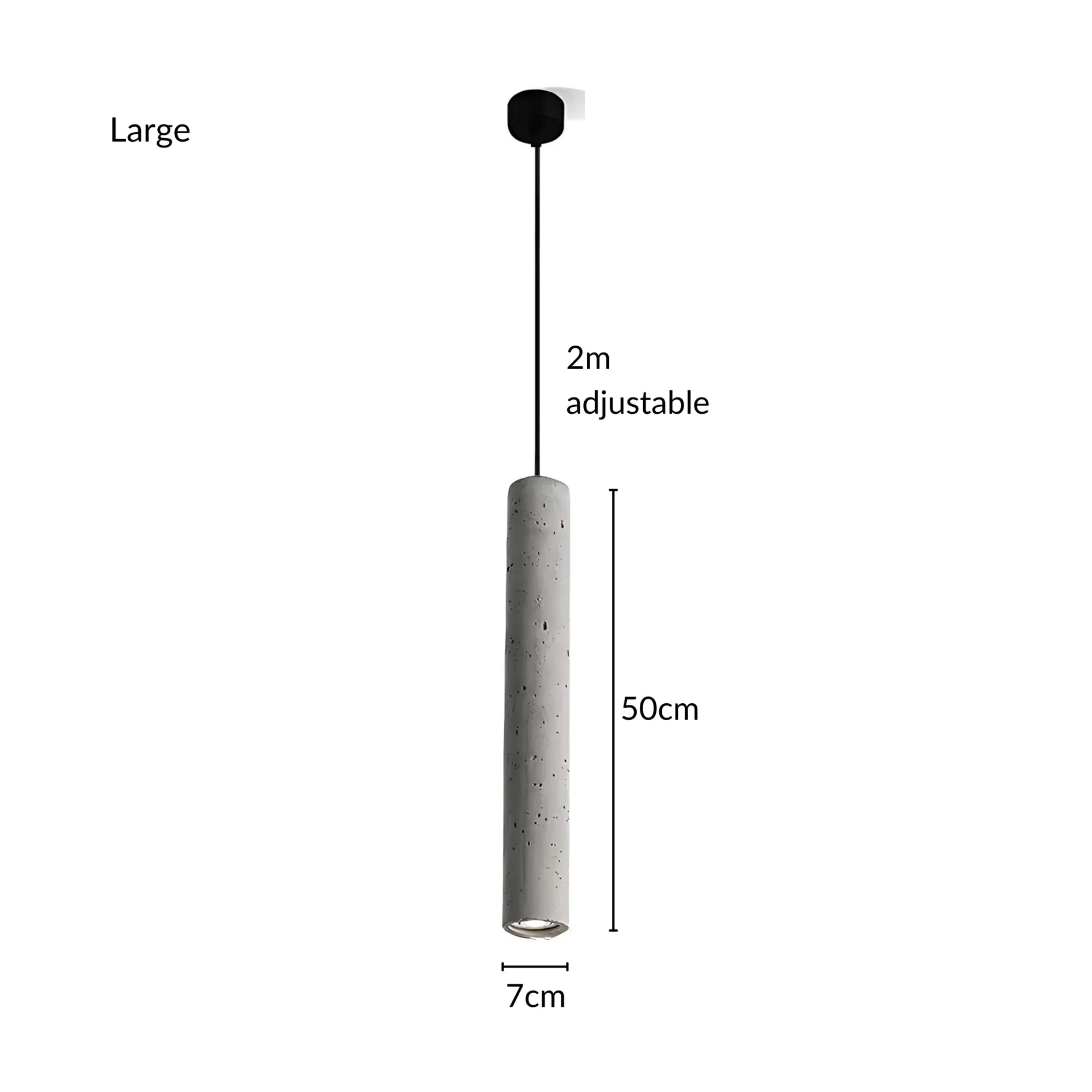 Screed concrete pendant light