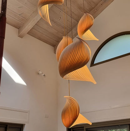 Pendant lamp wing bamboo
