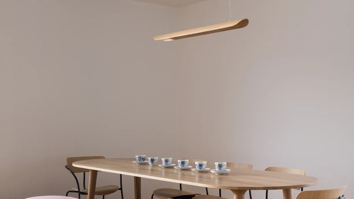 Pendant lamp canoe oak