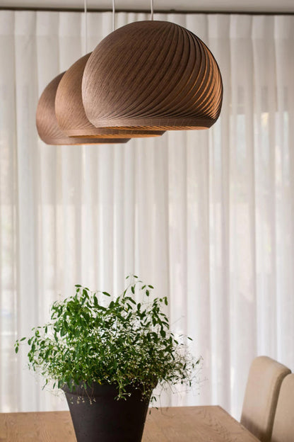 Pendant lamp wind walnut