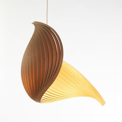 Pendant lamp wing walnut